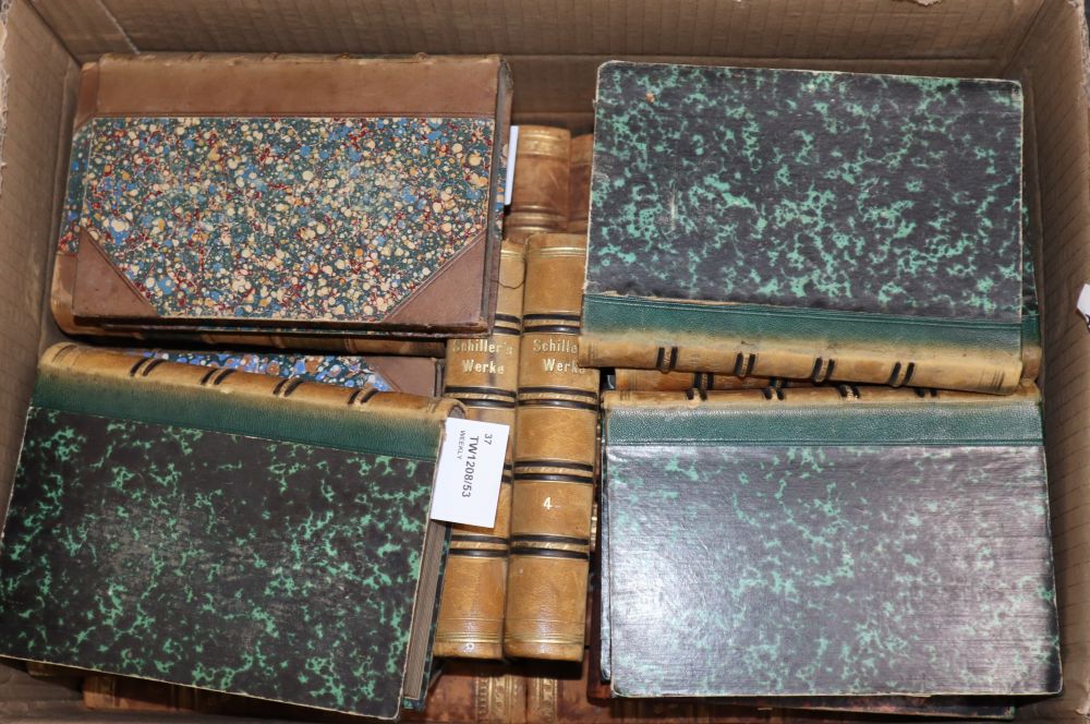 A collection of 19th century bindings in German and French,